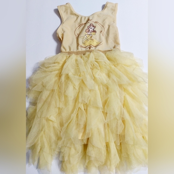 Disney Other - Yellow Disney Princess Belle Tutu leotard dress 4T‎